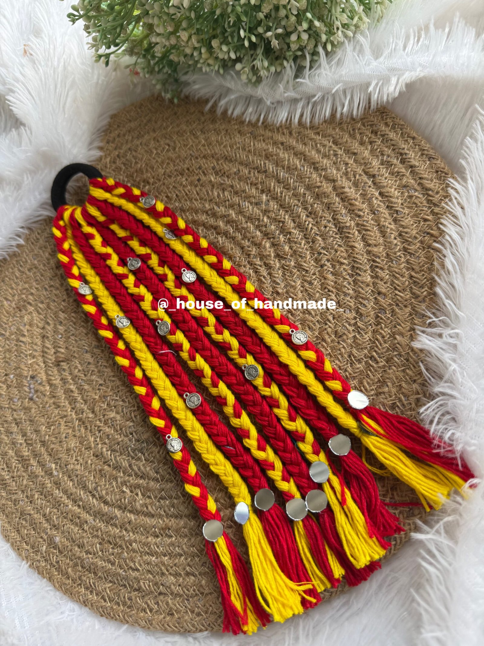 011808CF 7683 4268 B2DD 69F2574E7A40 scaled Yellow red boho hair string with coin and round mirror Yellow red boho hair string with coin and round mirror