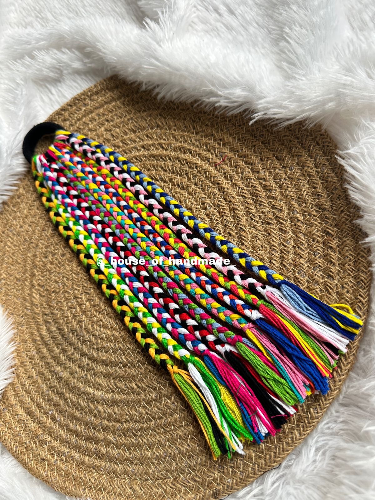 1 3 Colorful Boho Hair String for Navratri Colorful Boho Hair String for Navratri