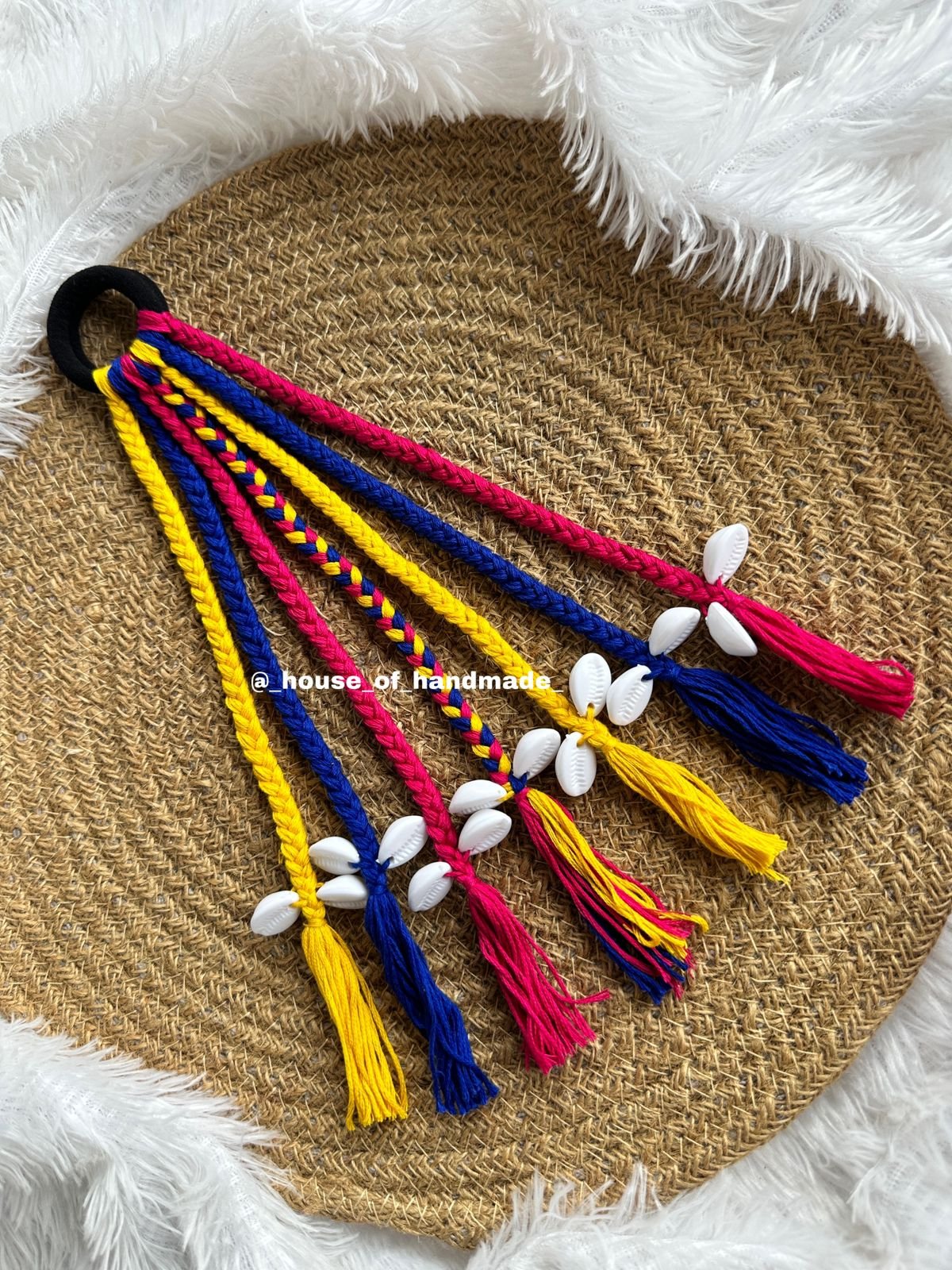 7 1 Handmade Boho Hair String with Cowrie Shells Handmade Boho Hair String with Cowrie Shells