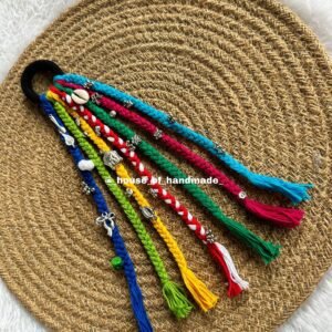 Handmade Multicolor Hair String with Charms & Shells