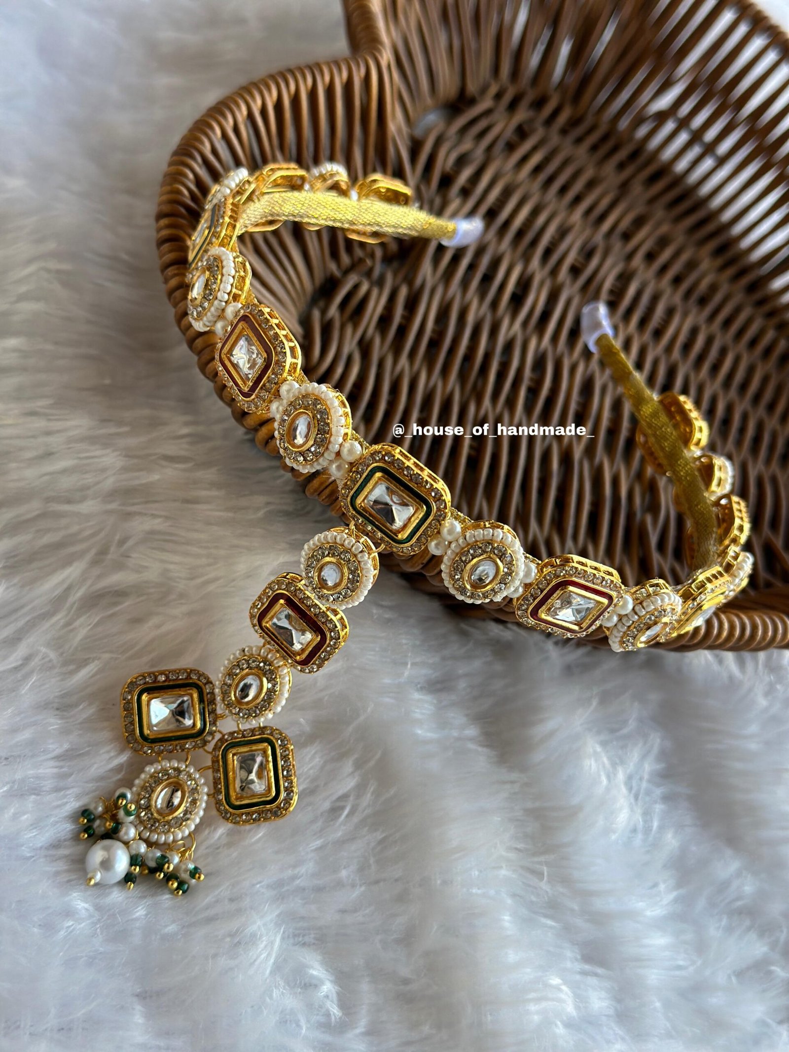 WhatsApp Image 2025 09 02 at 22.43.23 ca117f37 scaled Luxury Handmade Kundan Hairband Luxury Handmade Kundan Hairband