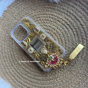 Golden mirror & charm case with juda